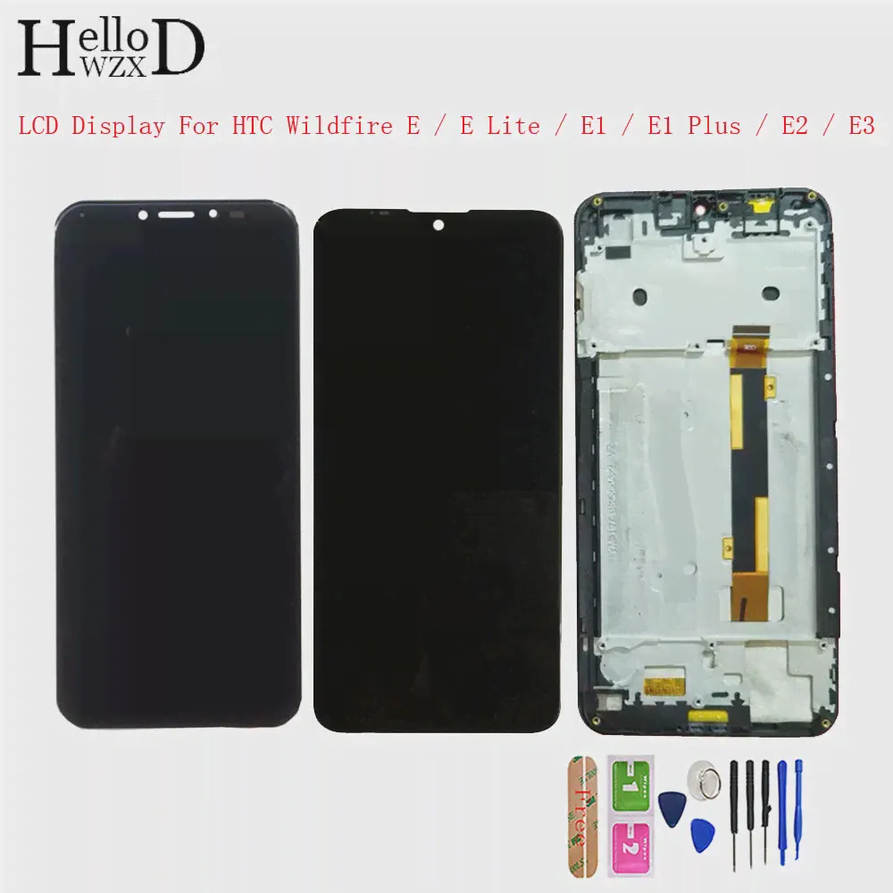 🛍 ЖК-дисплей с рамкой для HTC Wildfire E Lite E1 E1 Plus E2 E3, ЖК-дисплей, сенсорный экран, дигитайзер, панель, датчик, ЖК-дисплей s Tools-4