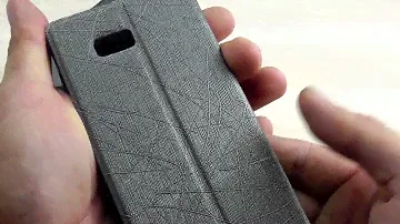 ОБЗОР: Стильный Кожаный Чехол-Книжка для HTC Desire 600 "Omic"